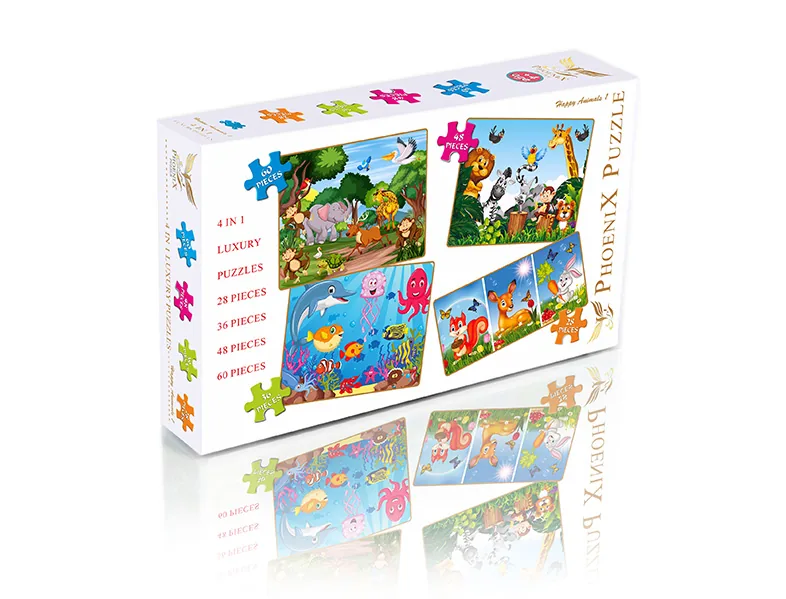 4 Puzzle 1 Kutuda Happy Animals 1 — Phoenix Puzzle