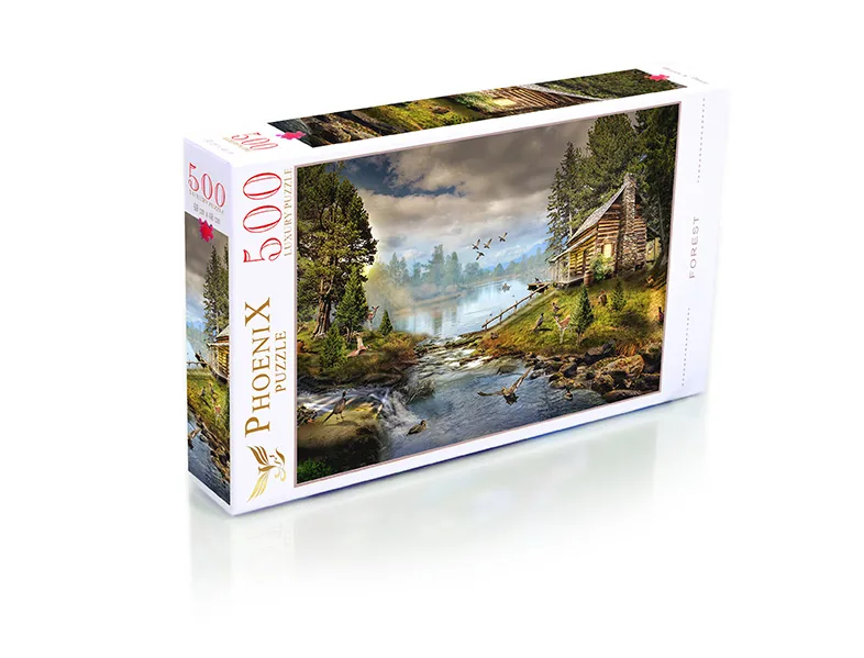 500 Parça Muhteşem Kolaj Orman — Phoenix Puzzle