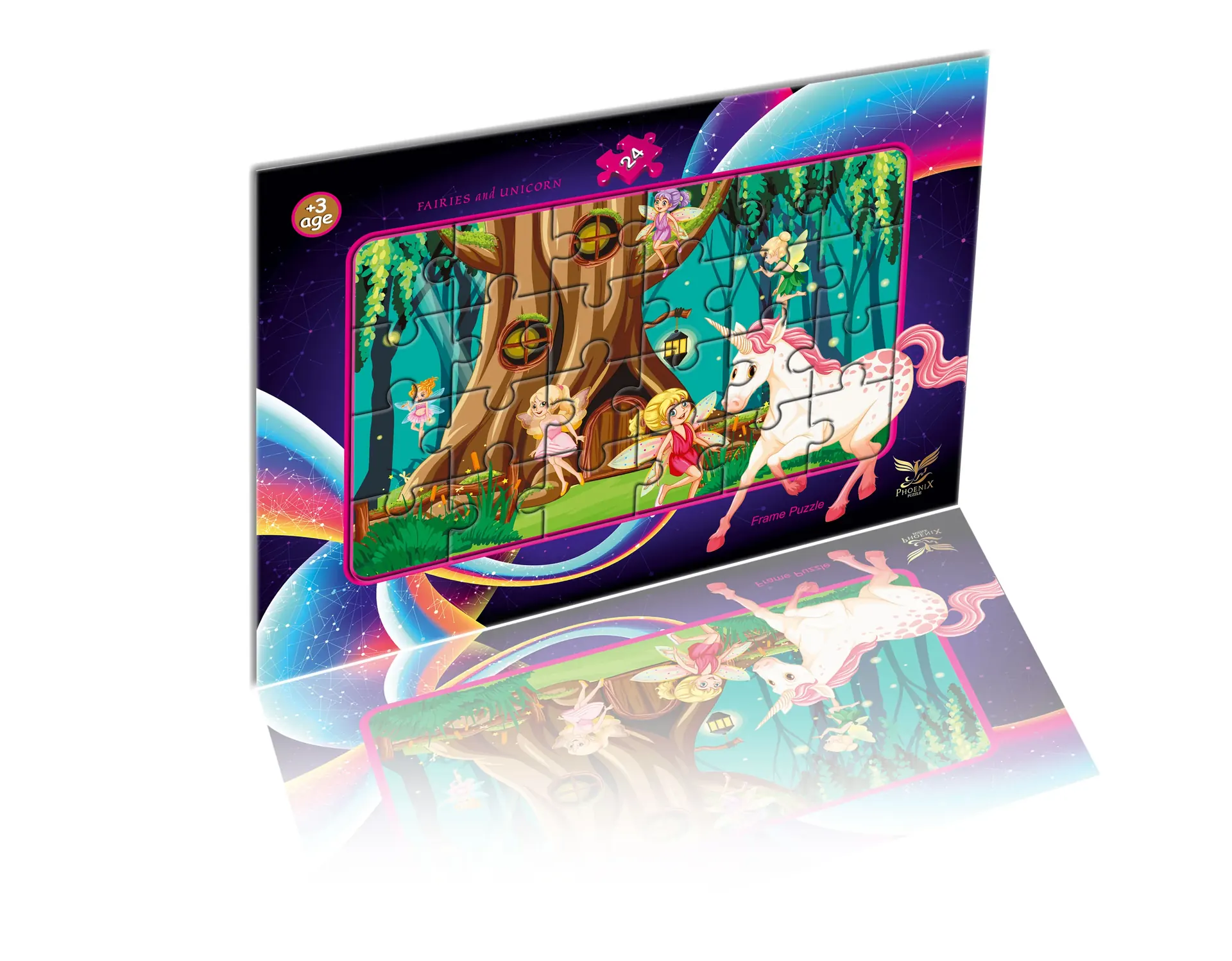 Frame Puzzle Periler ve Unicorn — Phoenix Puzzle