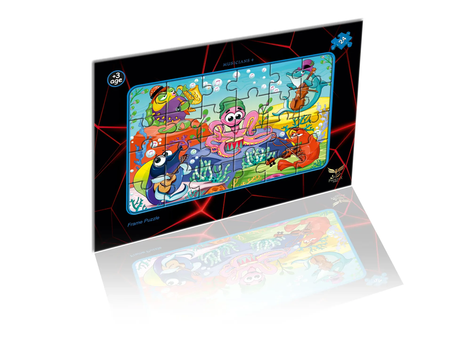 Frame Puzzle Müzisyen Hayvanlar 4 — Phoenix Puzzle