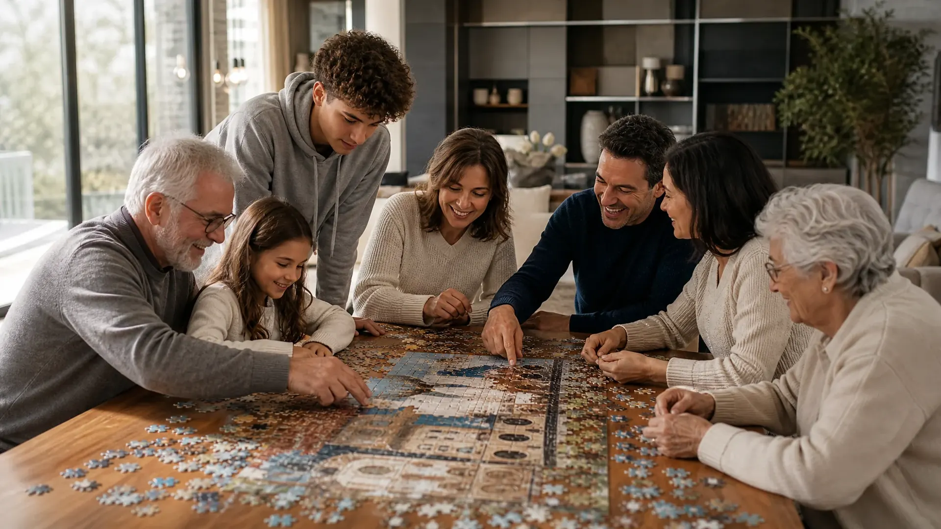 Aileden iş hayatına puzzle keyfi