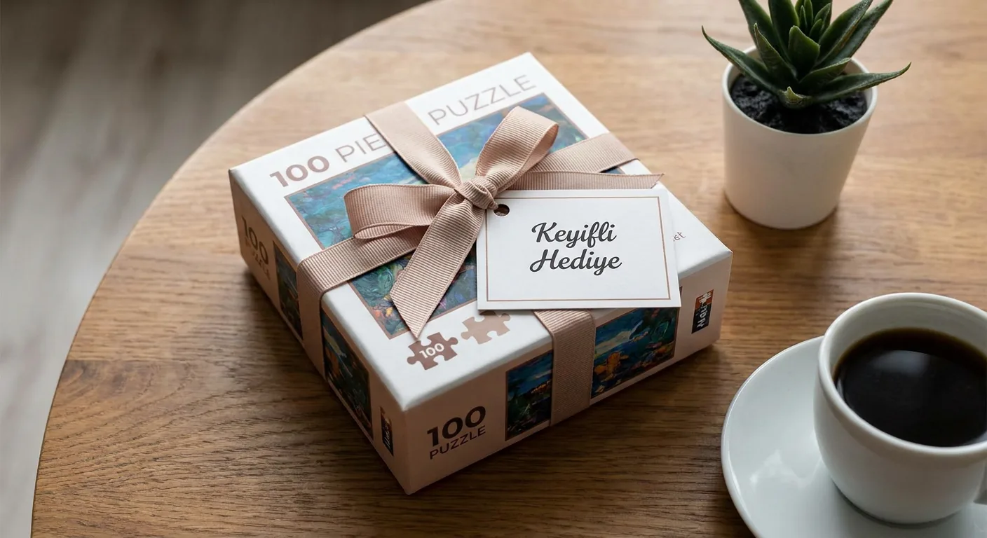 Keyifli hediye — 100 parça mini puzzle